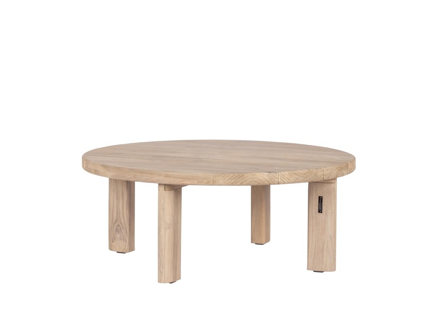 Lounge table 'Lila' Ø100x40cm - Aged Teak Finish