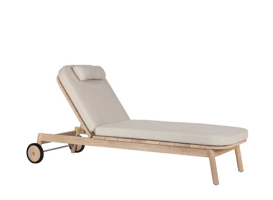 Lounger 'Gray' - Aged Teak Finish