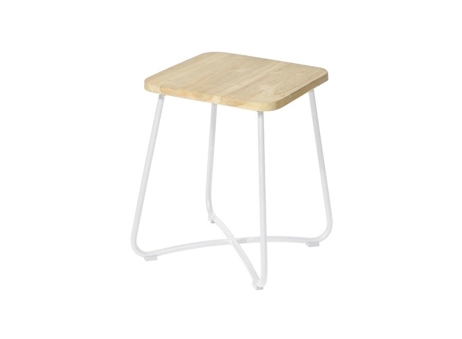 Side table 'Liz' 40x40x50cm - Stone White
