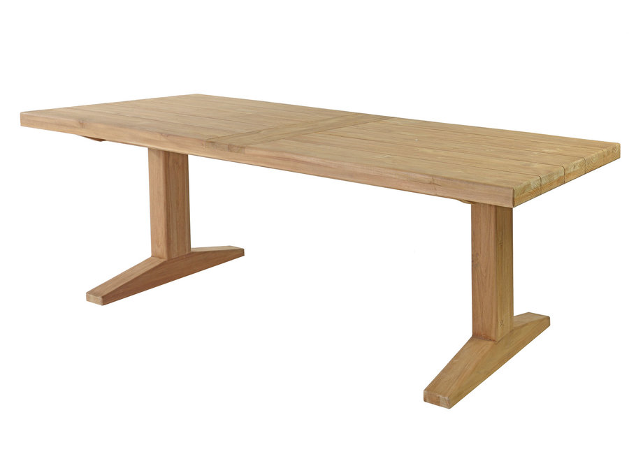 Table de jardin 'Bruce' 240x100x76cm - Teak