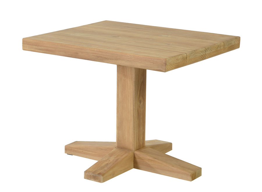 Low dining table 'Bruce' 70x80x65cm - Teak