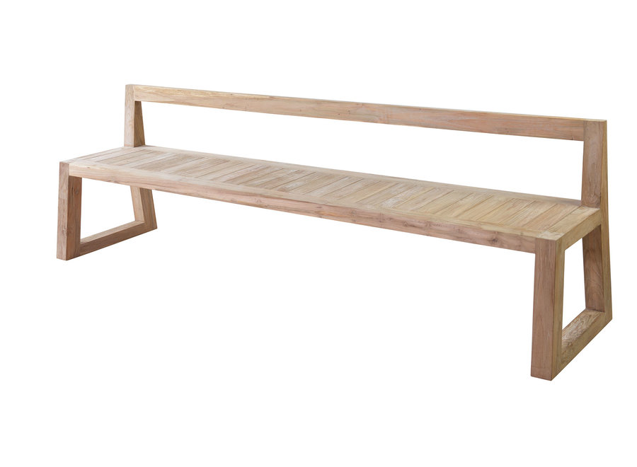 Banc 'Mason' 274x58x48cm - Teak