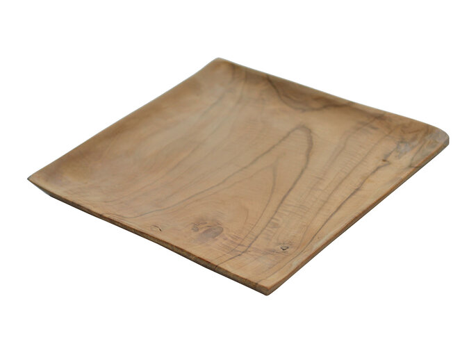 Dienblad 'Tess' 25x25x3cm - Teak