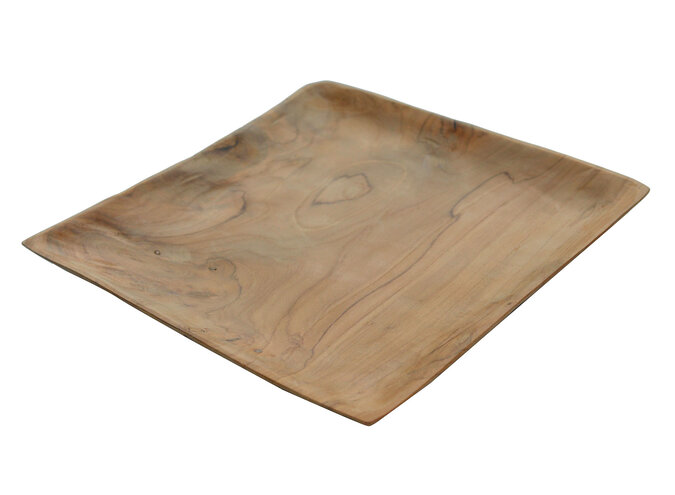 Tablett 'Tess' 30x30x3cm - Teak