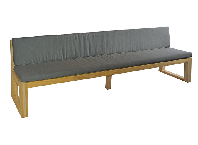 Banc 'Alec' sans accoudoir 270x66x81cm -Teak