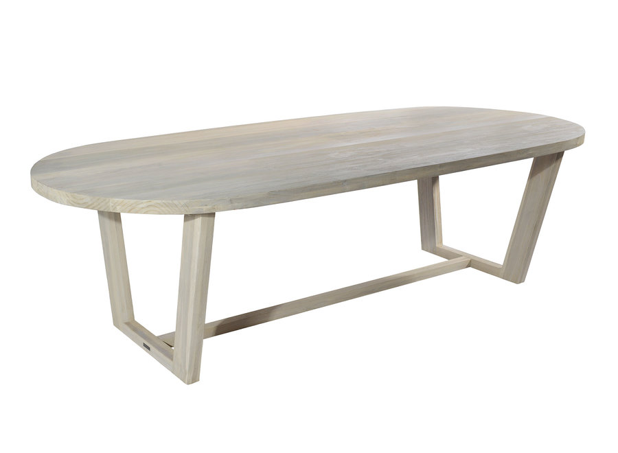 Garden table 'Lauren' 270x110x76cm - Teak Aged Finish