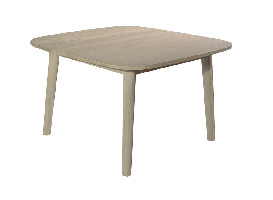 Table de jardin 'Lennon' 120x120x76cm - Teak Aged Finish