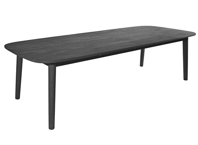 Garden table 'Lennon' 280x110x76cm - Teak charcoal finish