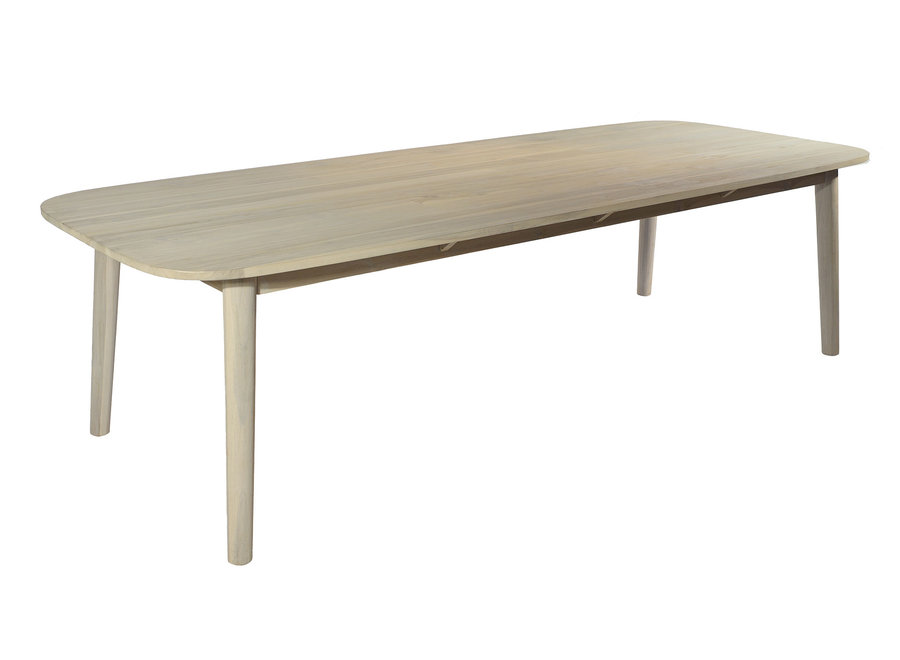 Garden table 'Lennon' 280x110x76cm - Teak aged finish
