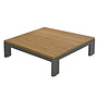 Loungetisch 'Mick' 95x95x25cm - Anthracite Teak