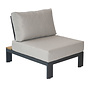 Loungeset 'Mick' Mittelmodul - Anthracite Teak