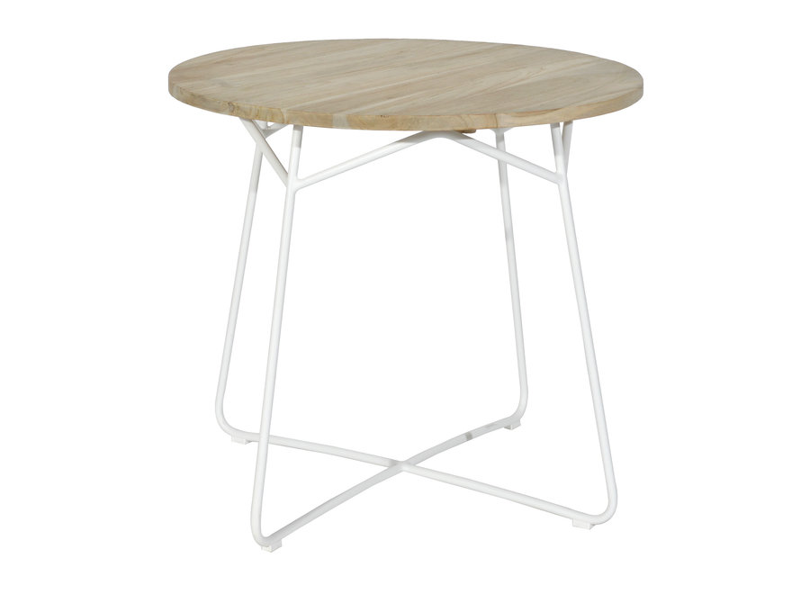 Table de jardin 'Lily' Ø85x74cm - Stone White