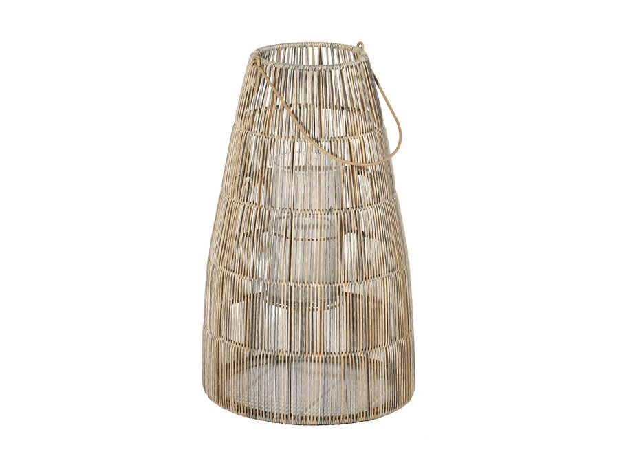 Lantern 'Mace' M - Linen