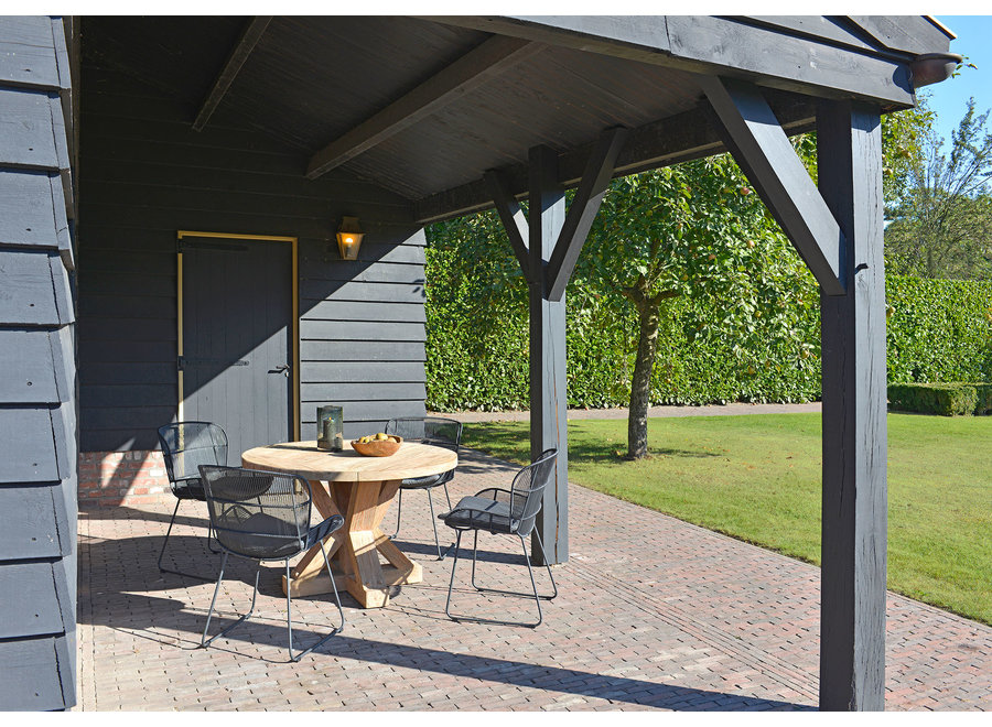 Garden table 'Jim' Ø120x75cm - Teak