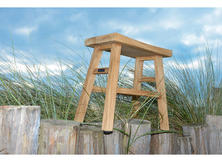 Stool 'Lindy' 45x27x47.5cm - Teak