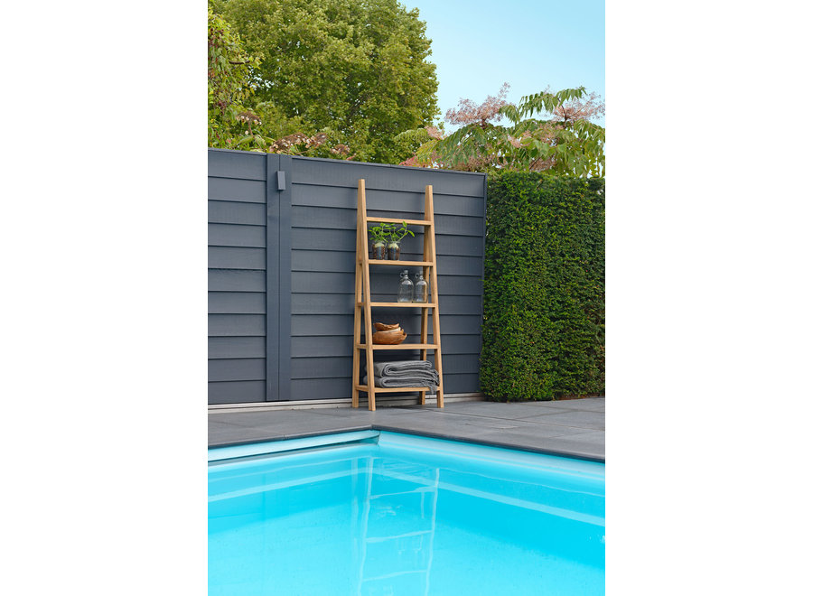 Plantenrek 'Puck' hoog 64x38x182cm - Teak