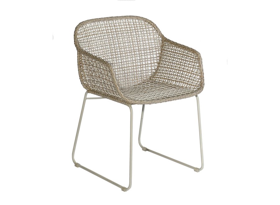 Garden chair 'Mary' - Stone-Linen