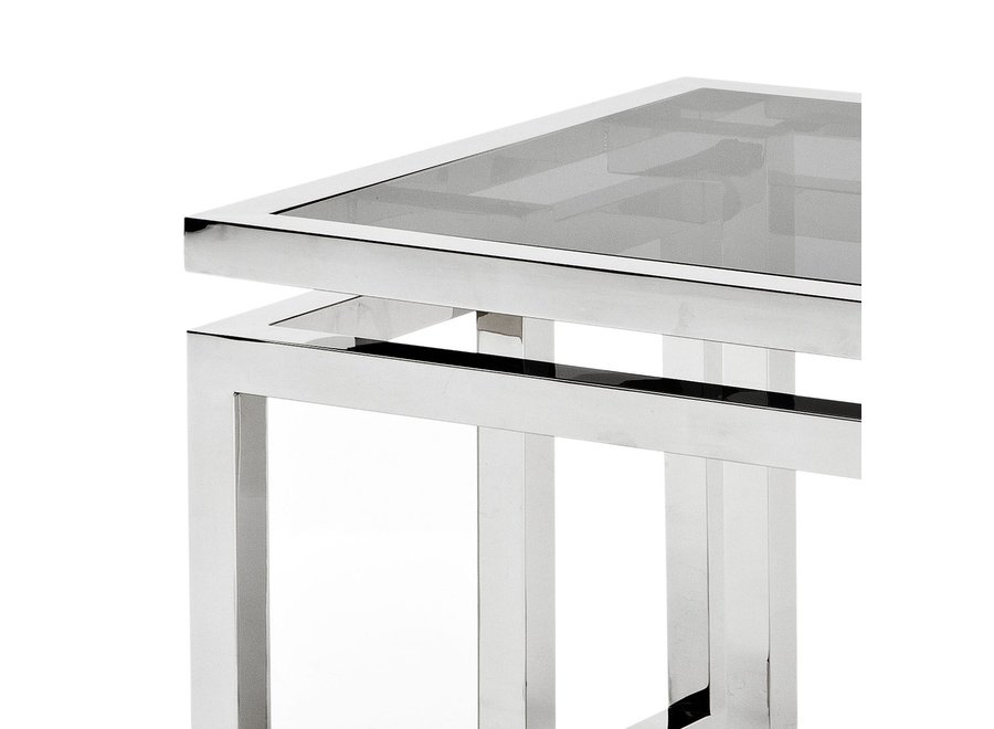 Design side table 'Palmer' - nickel - OL