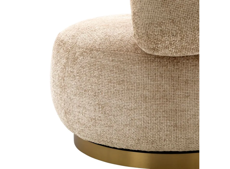 Swivel chair 'Phedra' - Sand