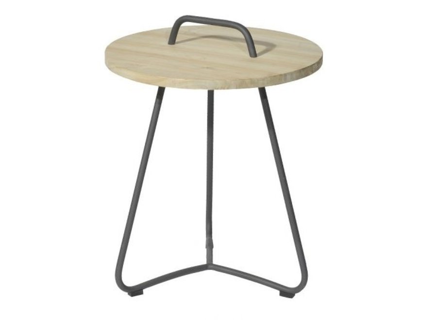 Side table 'Ava' Ø48.5x63cm - Anthracite