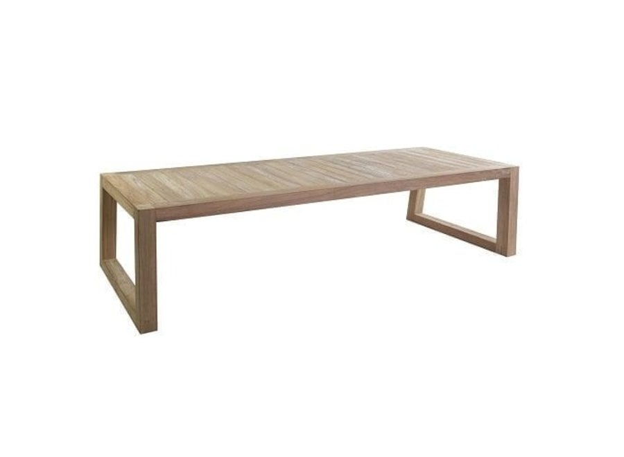 Low dining table "Mason" 300x110x69cm - Teak