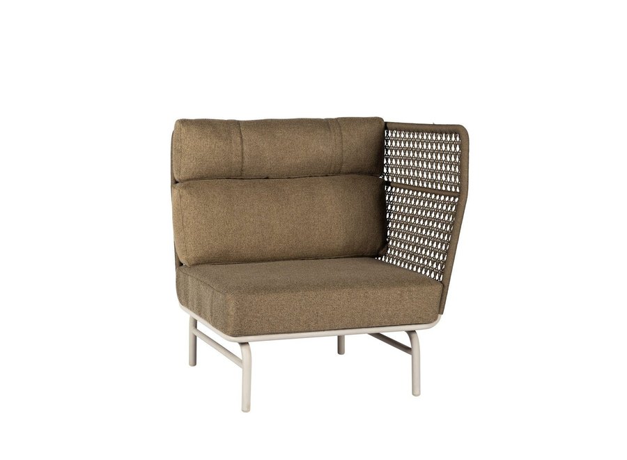 Lounge set 'Jane' end module left - Camel