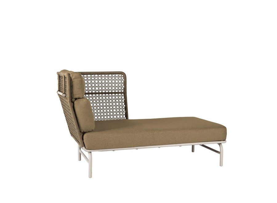 Chaiselongue 'Jane' links - Camel