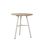 Garden table 'Arda' Ø70x76cm - Linen/Teak aged Finish