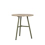 Tuintafel 'Arda' Ø70x76cm - Moss/Teak aged Finish
