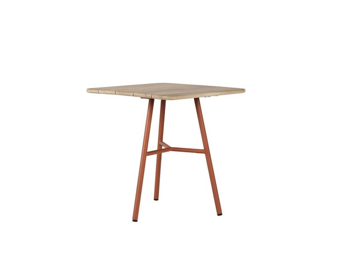 Table de jardin 'Arda' 70x70x76cm - Coral/Teak aged Finish