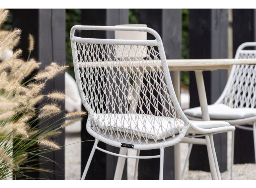 Garden chair 'Ace' without armrests - Stone
