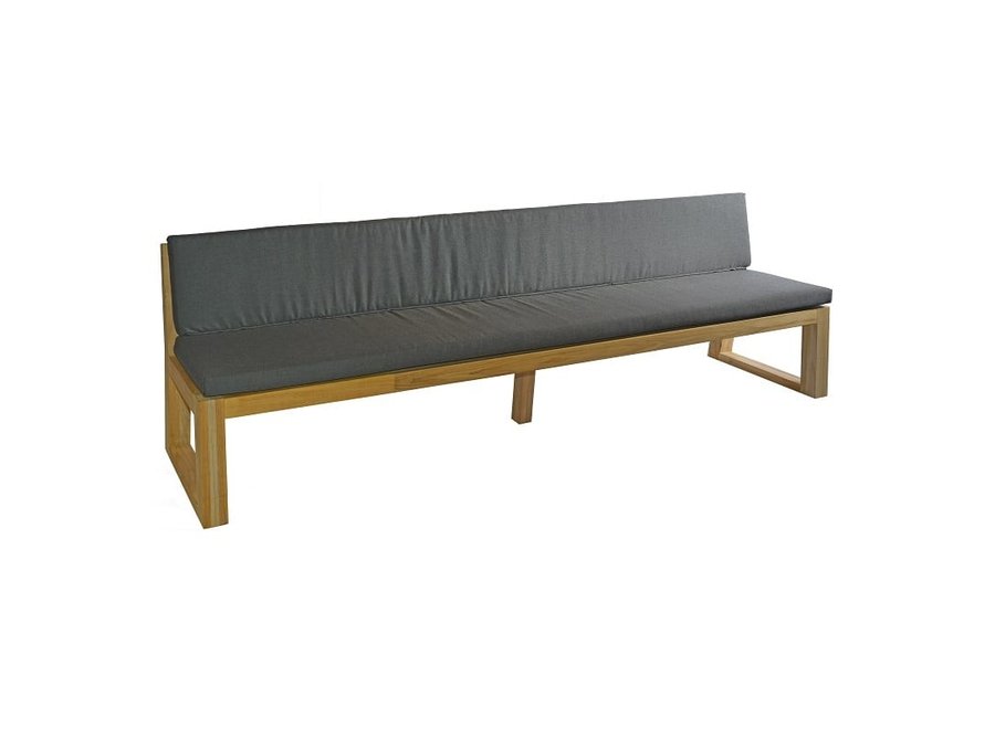 Bench 'Alec' without armrest 210x66x81cm - teak