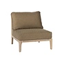Loungeset 'Tyler' Mittelmodul - Camel/Teak Aged Finish