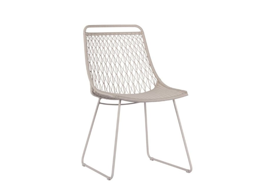 Garden chair 'Ace' without armrests - Stone