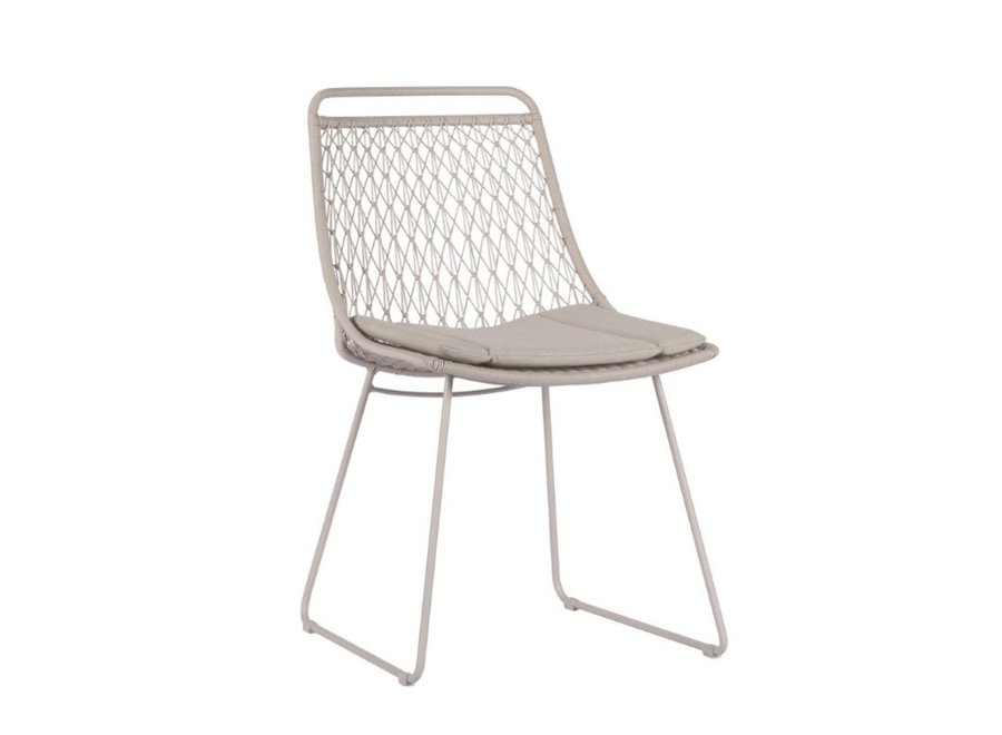 Garden chair 'Ace' without armrests - Stone