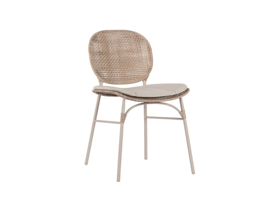 Garden chair 'Ferron' without armrests - Linen