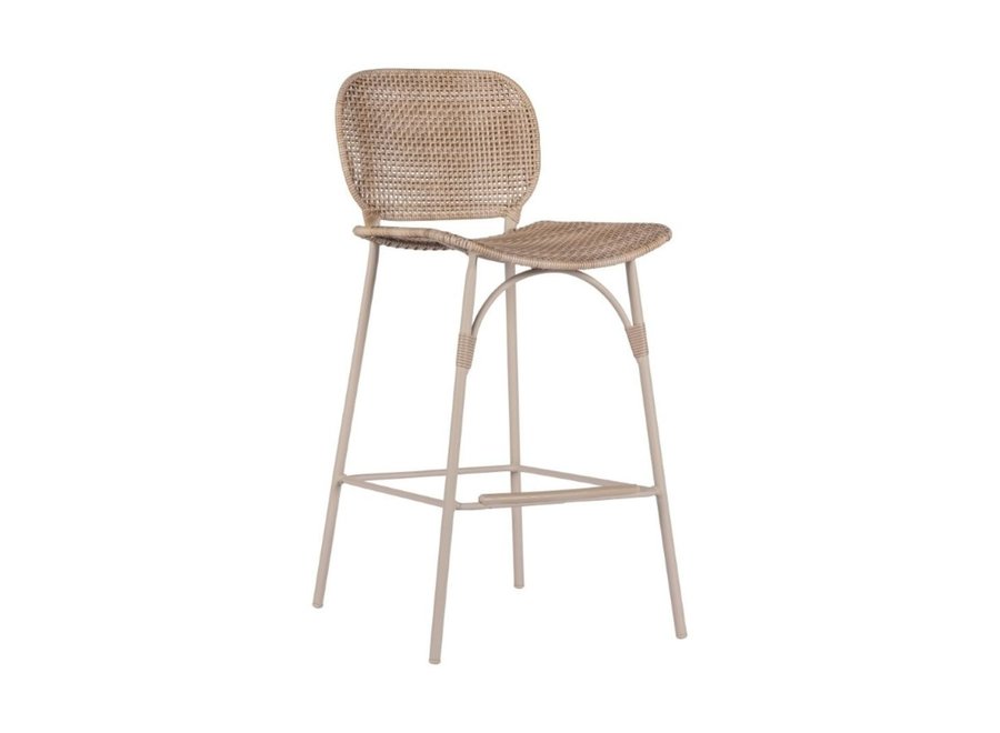 High dining chair "Ferron" without armrests - Linen