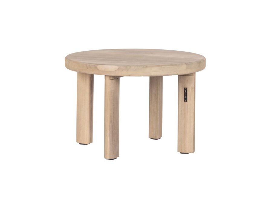 Side table 'Lilac' Ø60x40cm - Aged Teak Finish