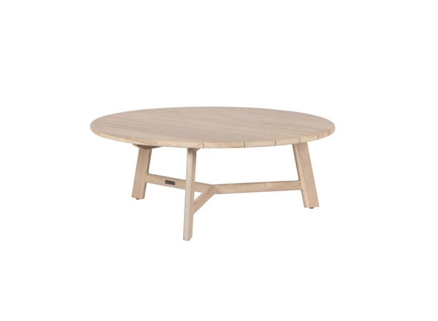Side table 'Alan' Ø100x38.5cm - Aged Teak Finish