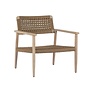 Lounge chair 'Jago' - Aged Teak Finish/Camel