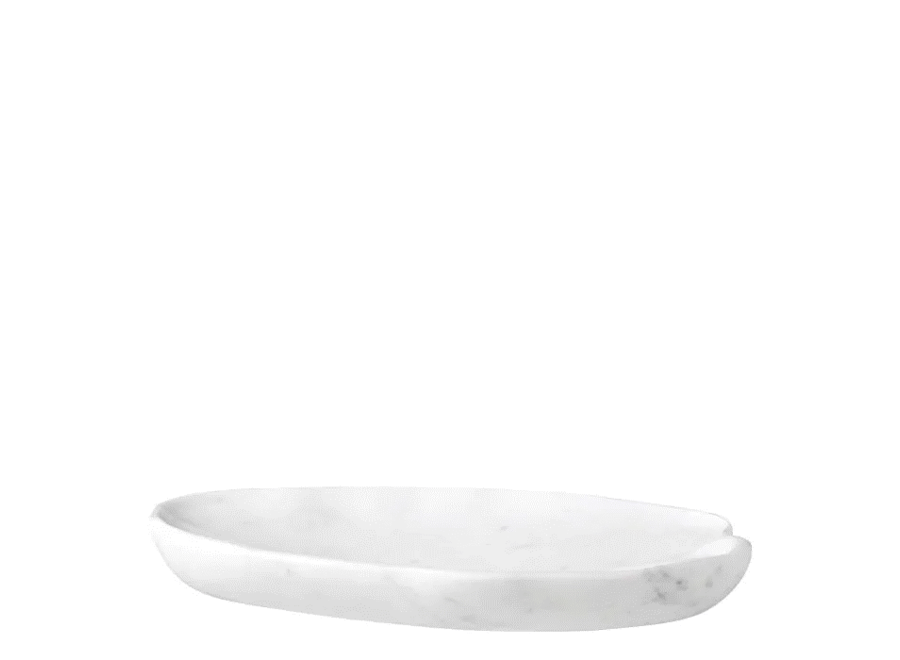 Tablett 'LouLou' - White marble