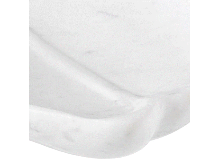 Tablett 'LouLou' - White marble