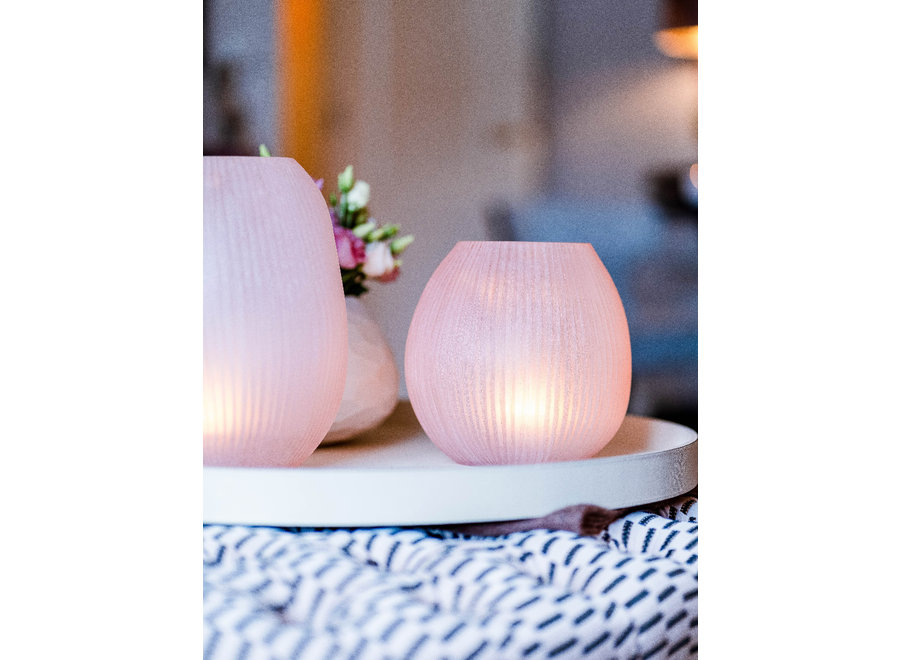 Vase 'Kaolin' M - rose