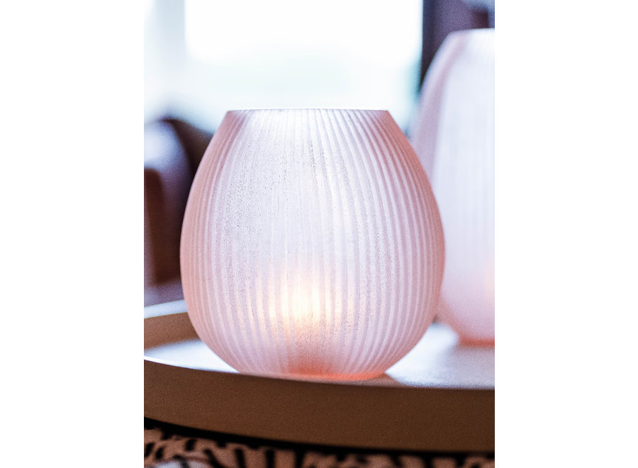 Vase 'Kaolin' M - rose