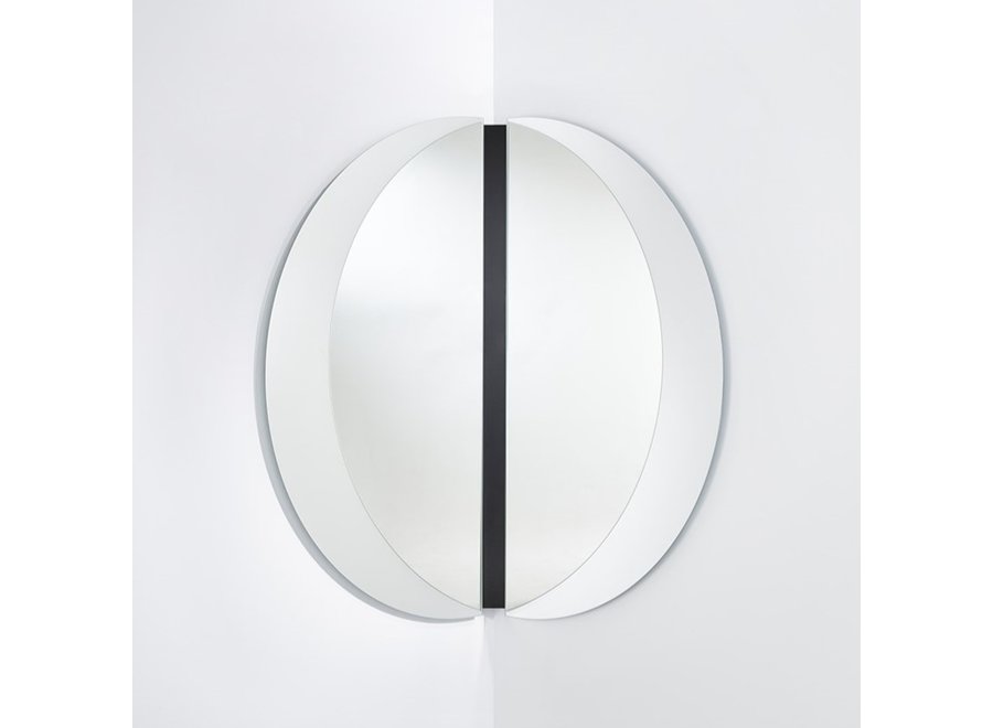 Miroir 'Luna' Black Corner - L