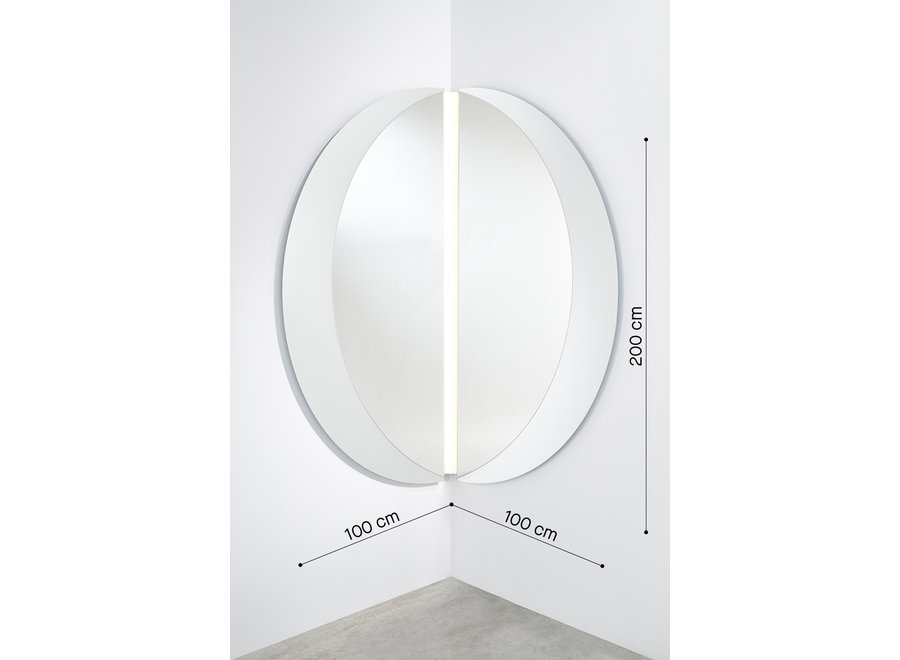 Miroir 'Luna' Light Corner - L