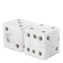 Desk Accessory 'Visa' set of 2 - White