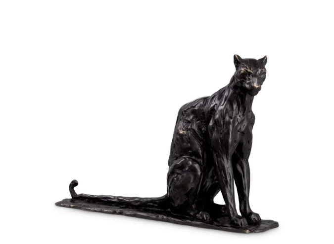 Skulptur Sitting Panther