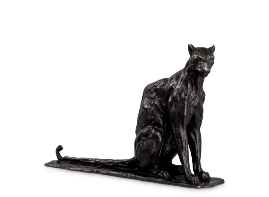 Sculptuur ' Sitting Panther'