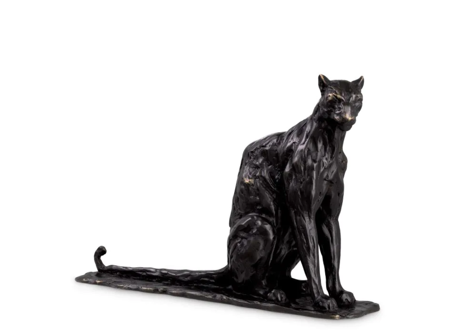 Sculpture Sitting Panther